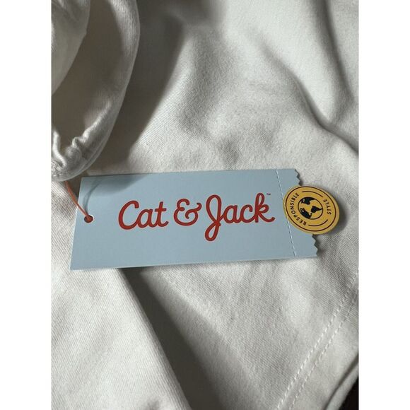 Cat & Jack Kids Long Sleeve Unicorn Graphic Tee Cream Size L (10-12) NWT - Picture 5 of 6